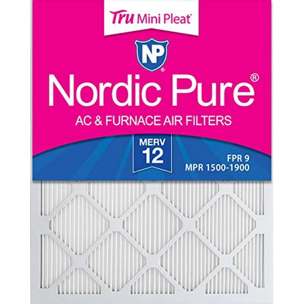 Nordic Pure 9x11x1 Exact MERV 8 Pleated AC Furnace Air Filters 1 Pack Nordic Pure 9x11x1 Exact MERV 8 Pleated AC Furnace Air Filters 1 Pack